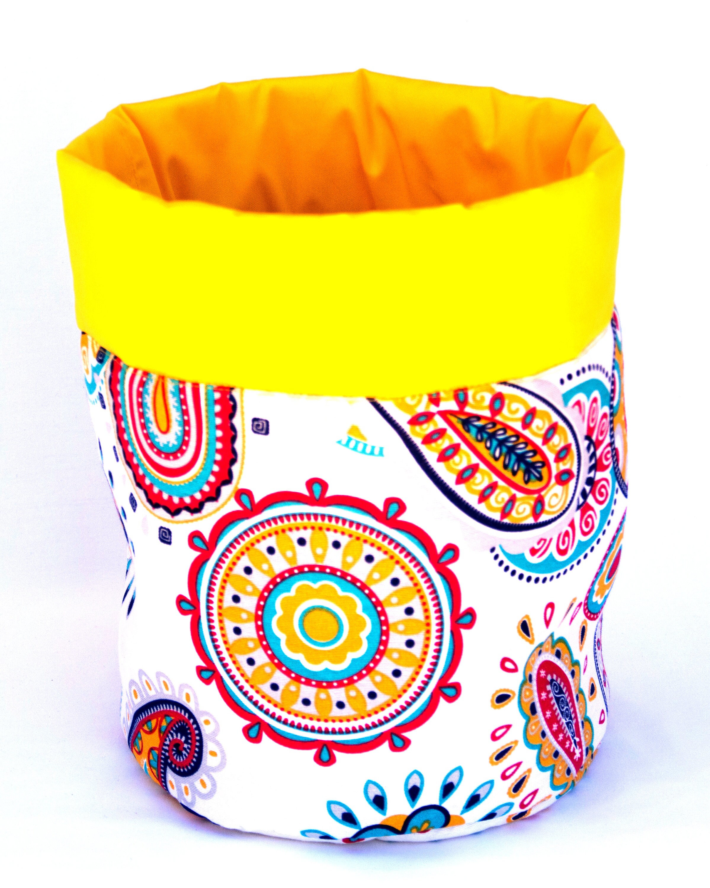 Modern Kids Room Decor Fabric Toy Storage Bin Round Rope Toy Etsy