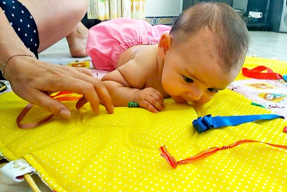 Tappetino da gioco sensoriale neonato Tappetino da gioco per attività del  bambino del pavimento per la