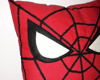 Spider Pillow Pillow with Pocket Super Hero Pillow Child Great Gift Idea Pillow Superhero Boy Worry Cushion Spider Pillow Cute Cushion Kids