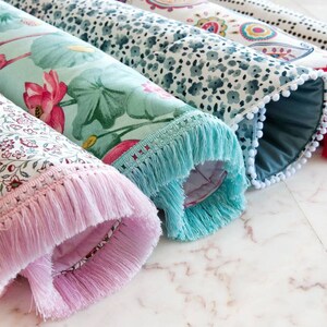 Tapis Personnalisé Enfants Rembourré Tapis de jeu Bébé Playmat Garçon Fille Bébé Couverture Tapis de jeu Tapis de jeu avec Fringe Pompom Kid Room Decor