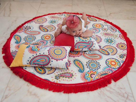 nursery decor padded play mat sensory play mat Baby play mat personalized baby gift decor floor mat baby room decor baby activity mat
