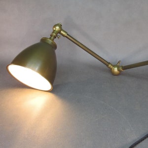 Vintage Gelenk Schiffslampe Antike Kartenleselampe Massiv Messing Retro Wandlampe Praktische Leselampe Verstellbare Handarbeitslampe