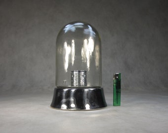 XXL Bauhaus lamp glass bulb lamp brass holder chrome-plated glass shade Art Deco lamp wall lamp factory lamp industrial lamp