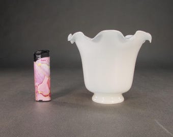 Ersatz Lampenschirm Antik Glasschirm für Tischlampe Wandlampe Deckenlampe ca. 50er - 70er Jahre Ersatzschirm Glas Ersatzglas für Lampen