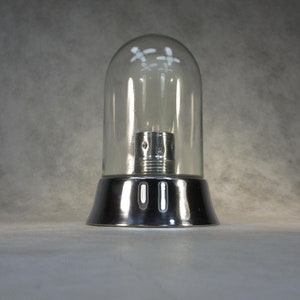 Bauhaus Lampe Vintage Glaskolben Tischlampe Chrom Messing Halterung Art Deco Wandlampe Retro Deckenlampe Vintage Fabriklampe Industrielampe
