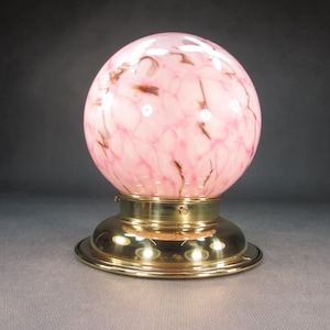 Art Deco Ceiling Lamp Antique Hanging Lamp Vintage Hallway Lamp Ball Glass Shade Ceiling Light Antique Brass / Glass Lamp Dining Table Lamp