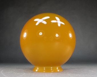 Replacement glass globe lampshade, antique glass shade, replacement shade for table lamp, wall lamp, ceiling lamp, pendant lamp, vintage replacement lampshade