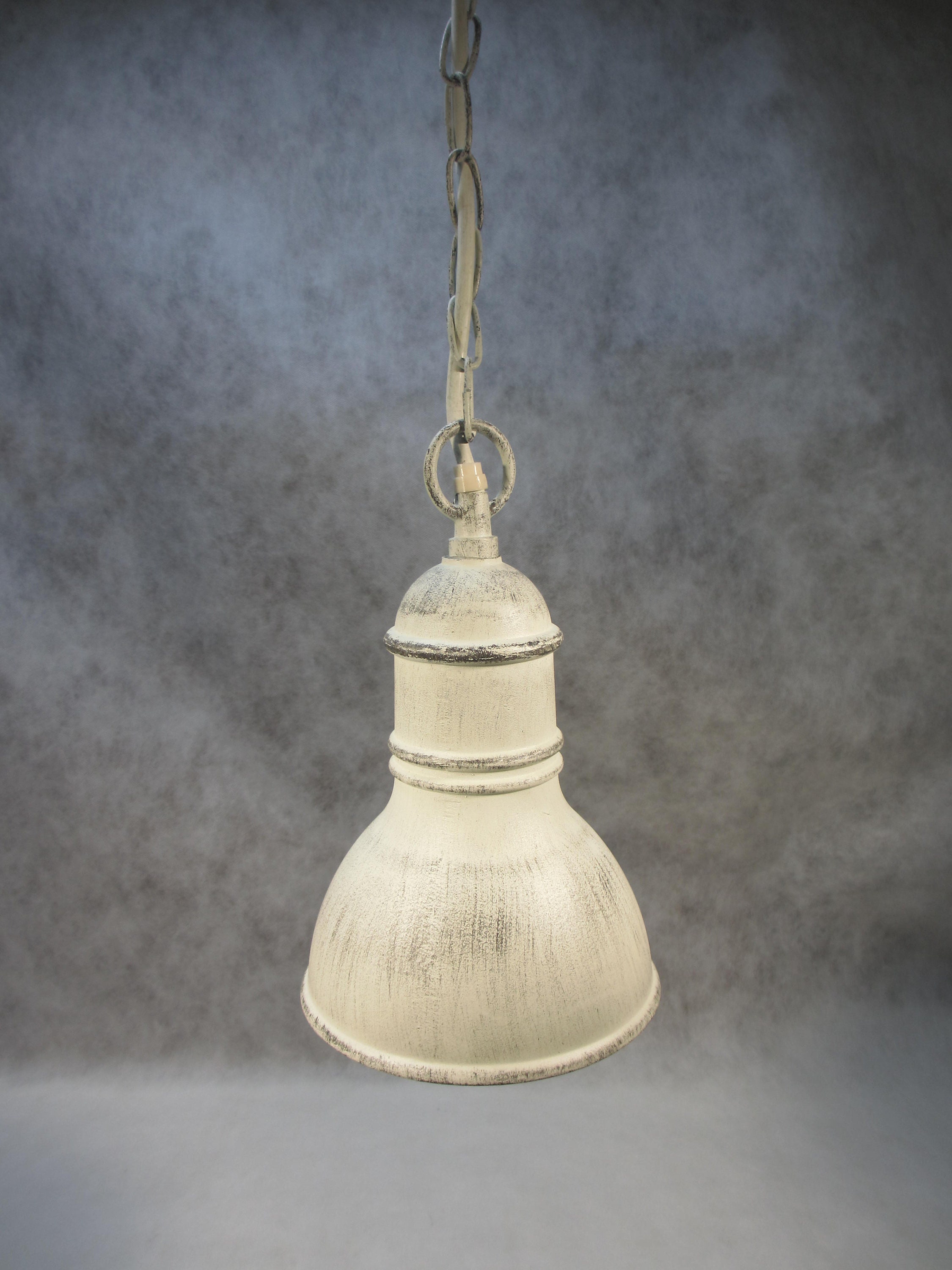 Hängelampe alte Fabriklampe aus Eisen, Weiß | Maisons du Monde