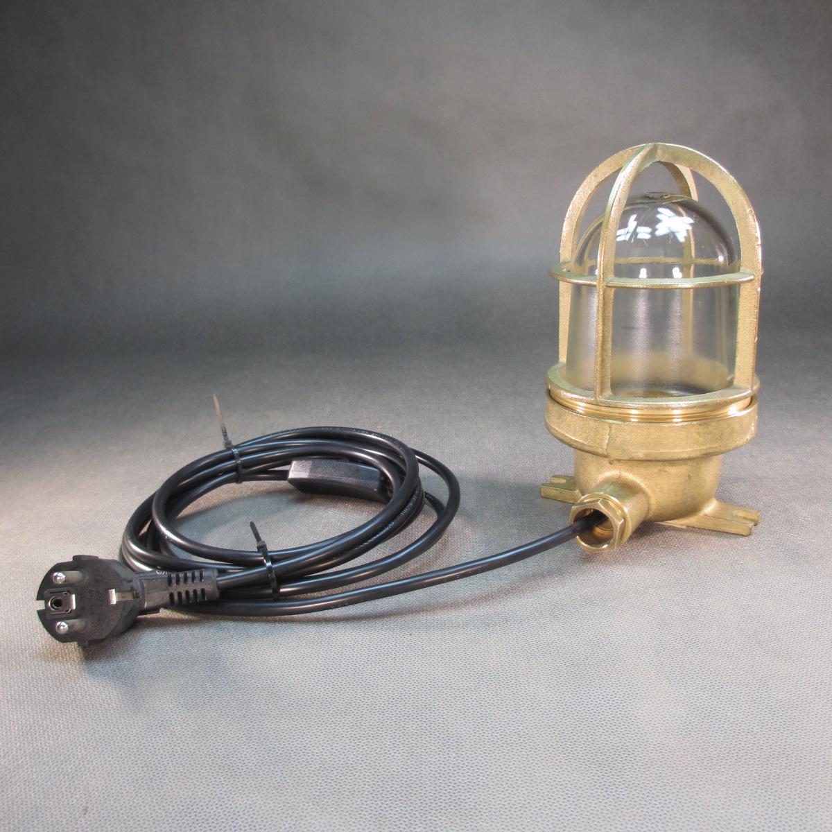 Engine room lamp protective grille ceiling lamp vintage wall lamp retro wall light solid cast brass stable table lamp brass table lamp