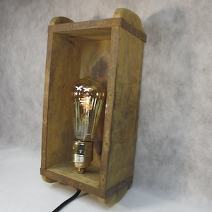 Old colonial style wall lamp industrial design shabby chic wall lamp country house wall light vintage lamp wooden lamp industrial design lamp