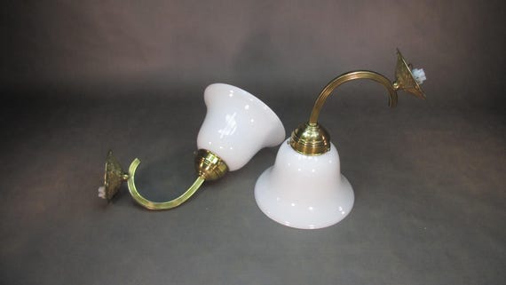 1 von 2 Jugendstil Vintage Wandlampe Antik Wandleuchte von 1940 Vintage Lampen Retro Lampe Spiegel Lampe Alte Flurlampe