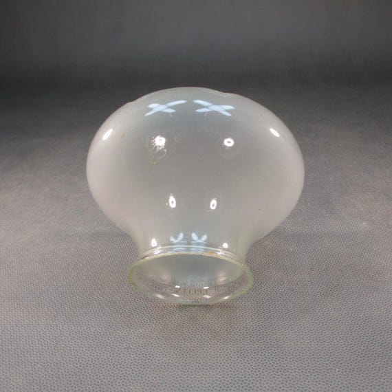 Ersatz Glas Lampenschirm Kleiner Jugendstil Lampenschirm 11,5 x 7,5 cm Glasschirm für Tischlampe Wandlampe Ersatzschirm Satiniertes Glas