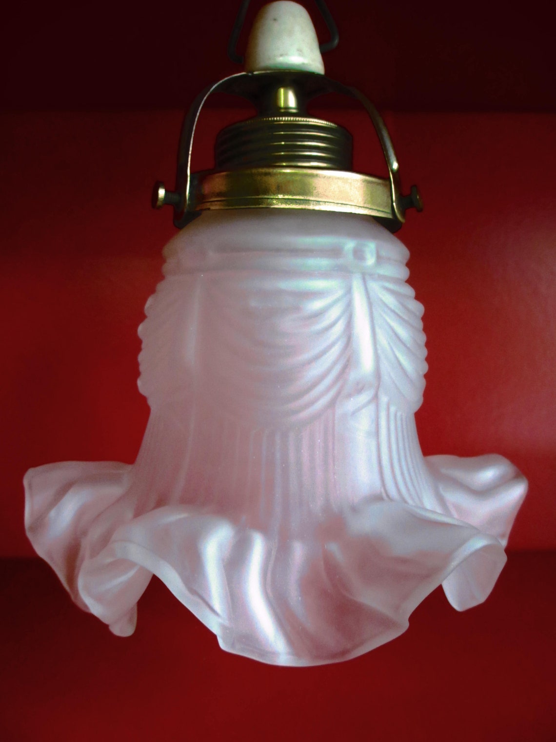 Replacement lampshade Antique glass shade for table lamp wall Etsy