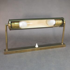 Vintage workshop lamp brass wall lamp retro wall light E27 double socket reading lamp antique handcraft lamp Made in Germany