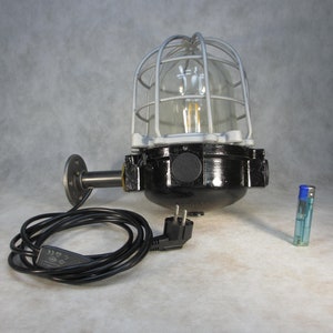 Art Deco Lamp Heavy SCHACO Lamp 5000g / 5 kg Wall Lamp Industrial Design Lamp Workshop Lamp Factory Lamp Bunker Lamp Mining Lamp