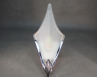 Art Deco style wall light, antique hallway lamp, chrome-plated brass, vintage lamp, retro light, Art Nouveau wall lamp