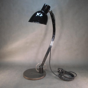 Art Deco Lamp HORAX Desk Lamp Retro Workshop Lamp Old Table Lamp Antique Enamel Shade Table Lamp Made in Germany Retro Lamp