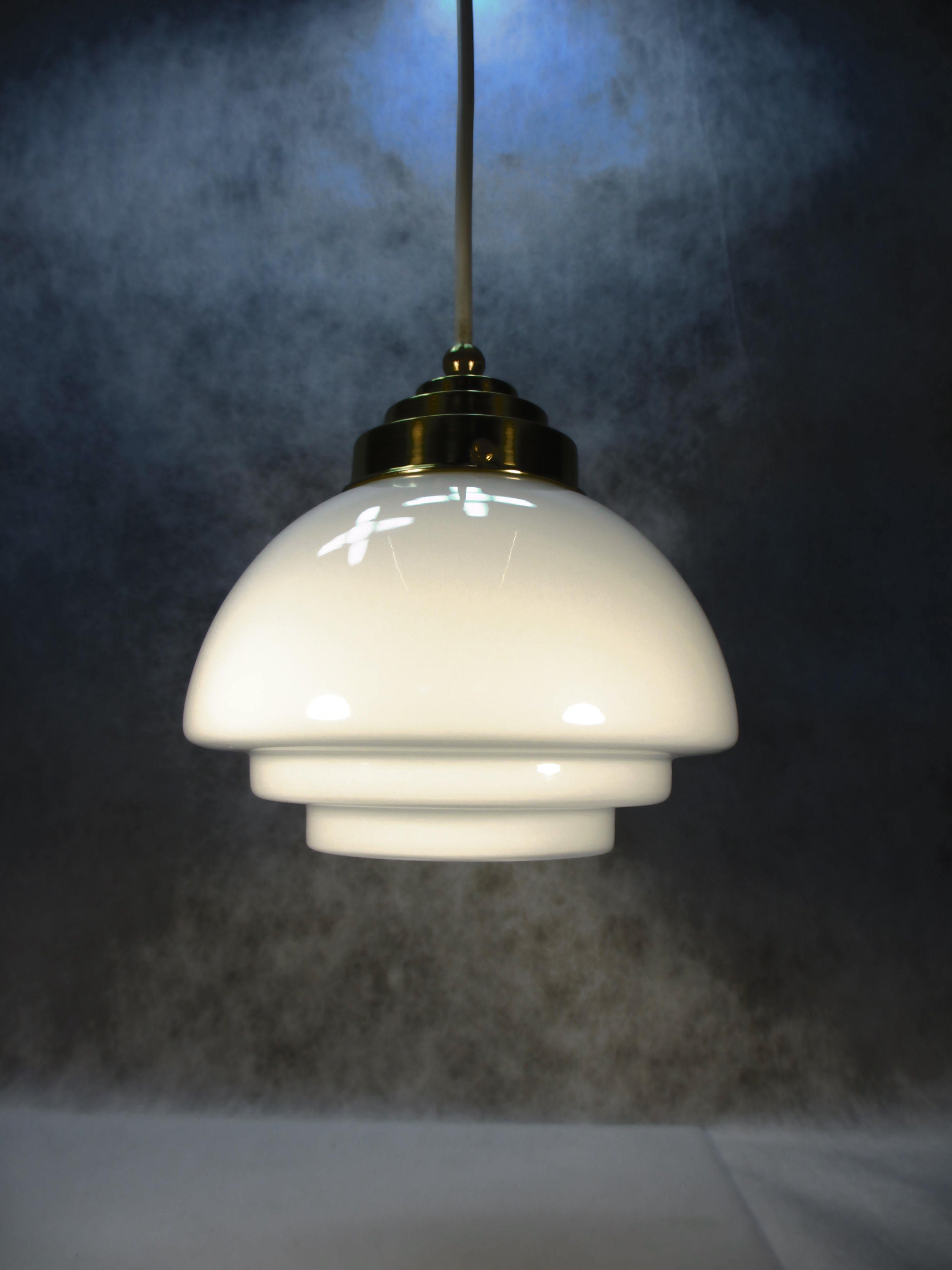 Art Deco Stil Deckenlampe Vintage Deckenleuchte Messing | Etsy