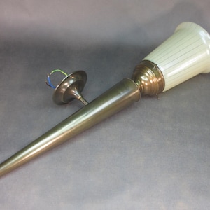 XXL wall torch 63 cm wall light vintage wall lamp solid brass with bronze burnishing retro light antique lamp hallway lamp