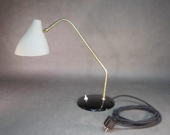 Antique Cosack desk lamp, table lamp, 1960s vintage table lamp, retro articulated reading lamp, designer table lamp
