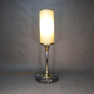 XXL Bauhaus Lamp Retro Desk Lamp Retro Table Lamp with Textile Cable and Marble Base Art Deco Lamp Vintage Table Lamp Antique Lamp