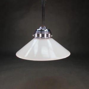 Snow-white opal glass replacement lampshade WITHOUT holder Ø 20 cm antique glass shade for table lamps, wall lamps, ceiling lamps replacement shade