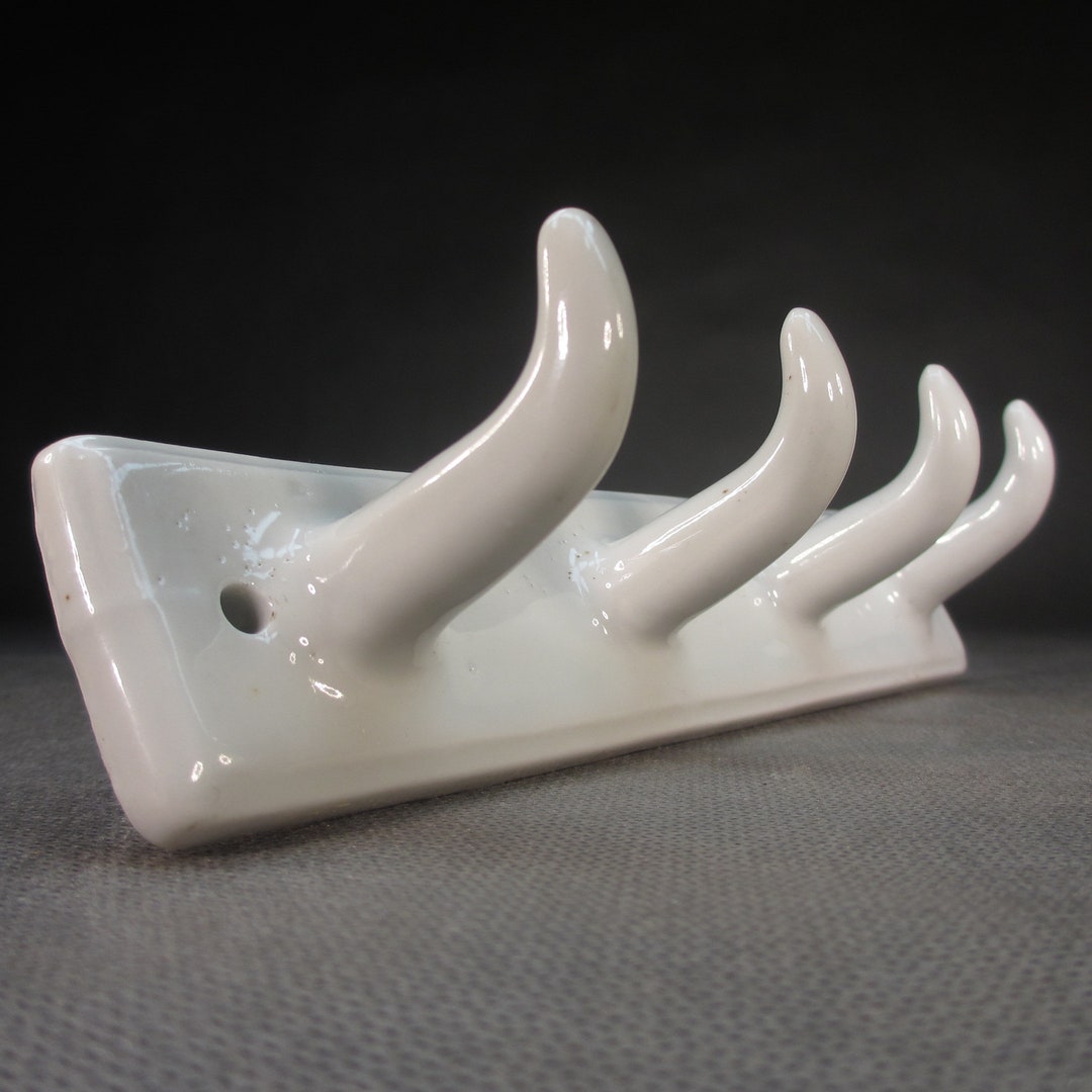 Antique FOUR Hook 40s Bauhaus Bathroom Hook Towel Hook Etsy