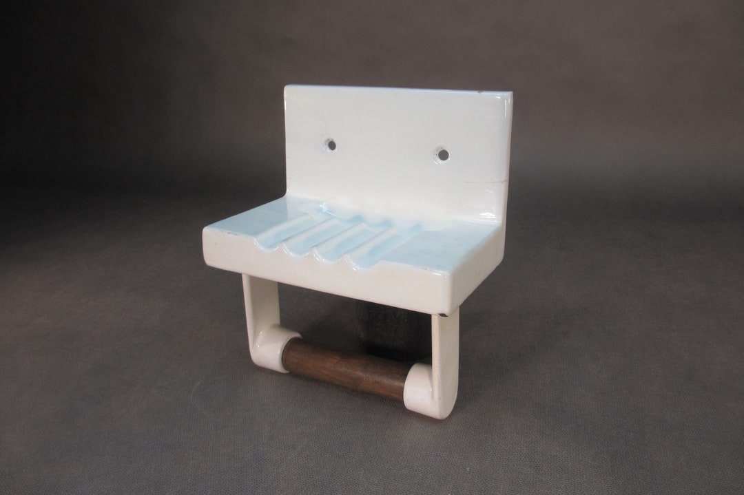 1930s Art Deco Toilet Paper Holder Antique Toilet Paper D.R.G.M Holder