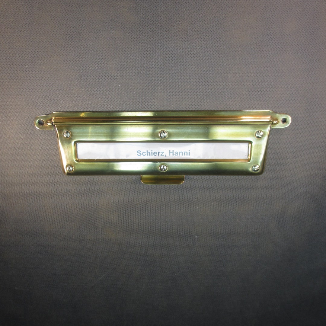 Art Deco Letter Slot, Antique Letter Slot, Vintage Brass Letter Slot