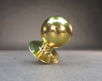 Antique doorknob retro door handle 1972 old brass entrance door handle sliding door knob old apartment door knob Made in Germany vintage handle