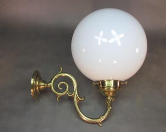 XXXL brass wall lamp solid cast brass wall light antique style foyer light vintage lamp weight: just under 1800 gr. / 1.8kg.