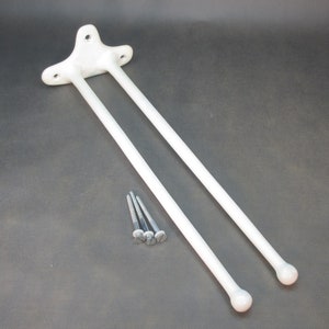 Art Deco towel holder towel rail from 1920 cast iron enamel design antique bath towel holder vintage towel holder antique double holder
