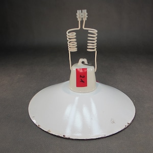 Art Deco enamel lampshade antique factory lamp Ø 20 cm snow-white enamel lamp industrial lamp old workshop lamp old ceiling lamp no. 21