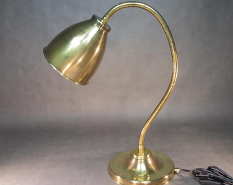70s XXXL lamp solid brass flexible arm desk lamp 70 cm height E27 antique table lamp retro desk lamp table lamp