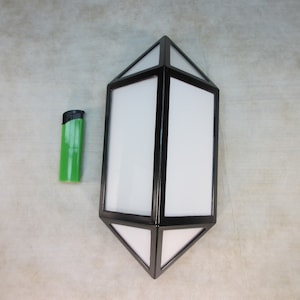 1 of 2 Bauhaus lamp mid century wall lamp 70s lamp opal glass / metal frame hallway lamp mirror light vintage wall light