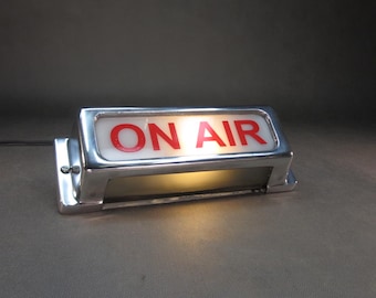 Antique ON AIR Lamp Vintage Cinema Lamp Made in Germany 1958 Theater Wall Lamp Industrial Design Wall Lamp Cinema Light Retro Recording Studio Lamp