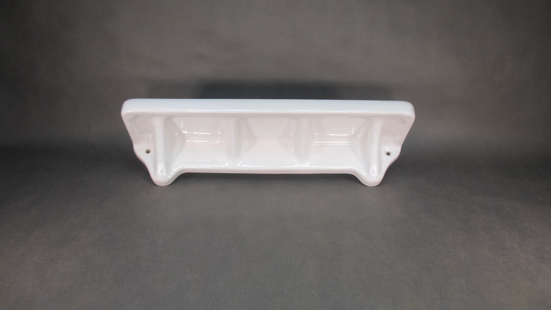 Art Deco Bathroom Shelf 50.5 Cm Vintage Ceramic Wall Shelf From ...