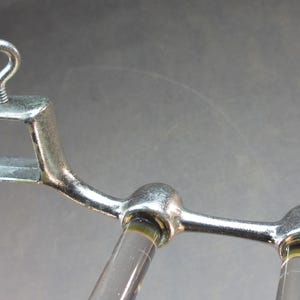 Art Nouveau towel holder towel rail from 1910 cast iron / glass design antique bath towel holder vintage towel holder antique double holder