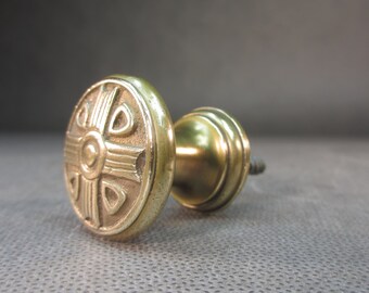 Antique Wilhelminian style door fitting from 1930 Retro doorknob made of brass Door handle Historical doorknob Antique front door handle