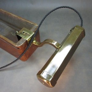 1930s KYBURG piano lamp clamp lamp D.R.P. Vintage brass piano lamp with fabric cable and switch socket Antique workshop lamp
