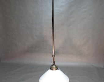 Vintage ceiling lamp Adjustable ceiling light from 72 to 125 cm height with brass holder E27 socket Antique hanging lamp Retro hanging lamp