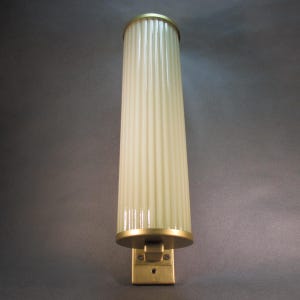 XXL Bauhaus wall lamp, circa 1943, Art Deco lamp, 37.5 cm, vintage Malecor wall light, Ø 8 cm, tubular shade, Art Deco light, antique lamp, hallway light