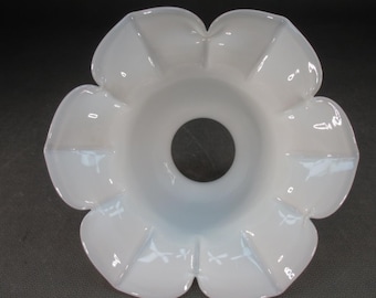 Snow-white opal glass replacement shade, flower replacement lampshade, E27 lamp size for wall lamp, ceiling lamp or table lamp