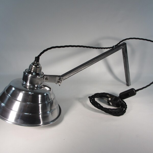 48 cm Wandabstand XXL Wandlampe Vintage Leselampe 60er Jahre Lampe Verstellbare Ausleger Wandleuchte Foto Studio Strahler Handarbeitslampe