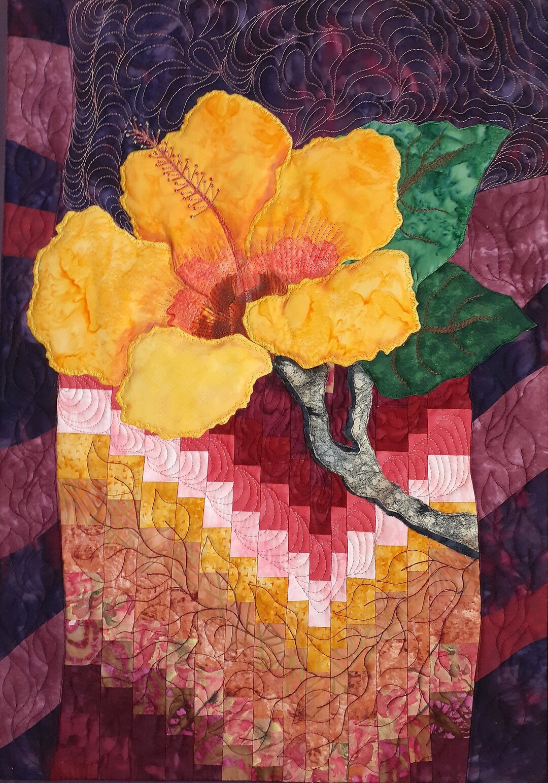 Quilt for Sale Handmade Art Quilt Wall Decor Fabric Art Wall Etsy