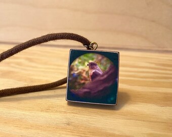 Cooper's Hawk: Repurposed Skateboard Adjustable Necklace