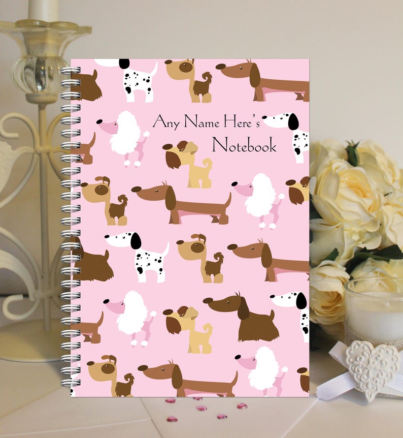 Personalised A5 Notebook Notepad Softbacked Wirebound Dog Etsy UK