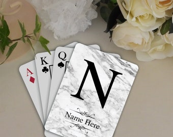 Personalised Playing cards Monogram