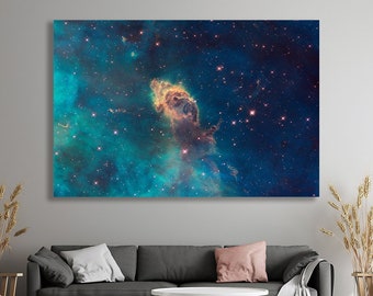 Shiartex Wall Art Blue Colorful Space Nebula Abstract Colorful - View #8