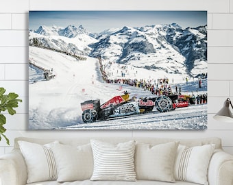 Snow racing Canvas Print Max Verstappen & Formula 1 Wall Art, Cars sport  Wall Art, Red Bull Team Fan Gift, Wall art decor home landscape